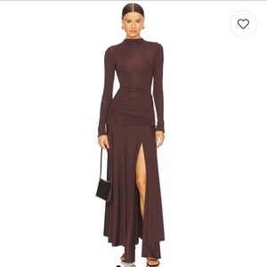 NWT Maygel Coronel Mageia Dress in Brown